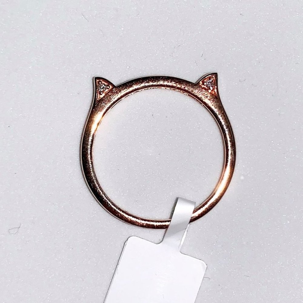 10K Rose Gold Diamond Ring (0.03ct) - Picture 5 of 6